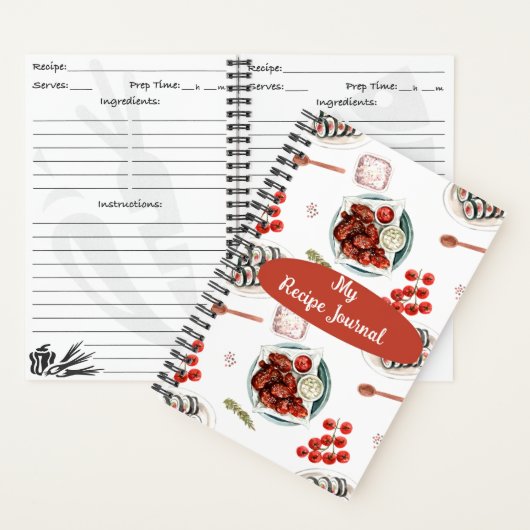 レシピジャーナルノートブック ノートブック (内側)