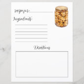 レシピチップクッキーのチョコレートブックページ (正面)