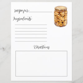 レシピチップクッキーのチョコレートブックページ