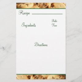 レシピチョコレートチップクッキーカード固定物