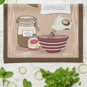 レシピティータオル – Kentish Gypsy Tart キッチンタオル (折り畳み)