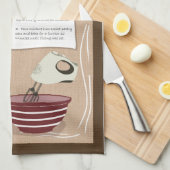 レシピティータオル – Kentish Gypsy Tart キッチンタオル (四つ折り)