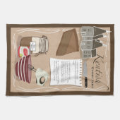 レシピティータオル – Kentish Gypsy Tart キッチンタオル (横)