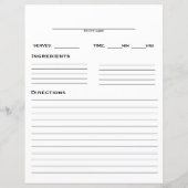 レシピテンプレート (裏面)