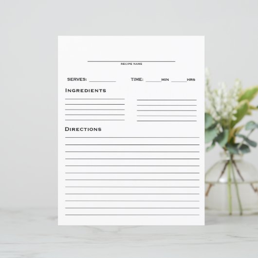 レシピテンプレート (スタンド正面)