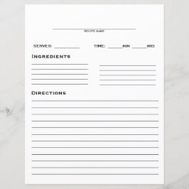 レシピテンプレート