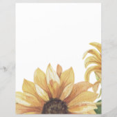 レシピディバイダーメイン料理ウォーターカラーヒマワリ (裏面)