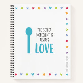 レシピノートブックまたは履歴書レシピの入力 ノートブック