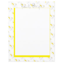 レシピノートブックページレモンデイジーキッチンモダン