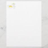 レシピノートブックページレモンデイジーキッチンモダン チラシ (裏面)