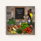 レシピノートブック（ユーザー名） ノートブック (正面)