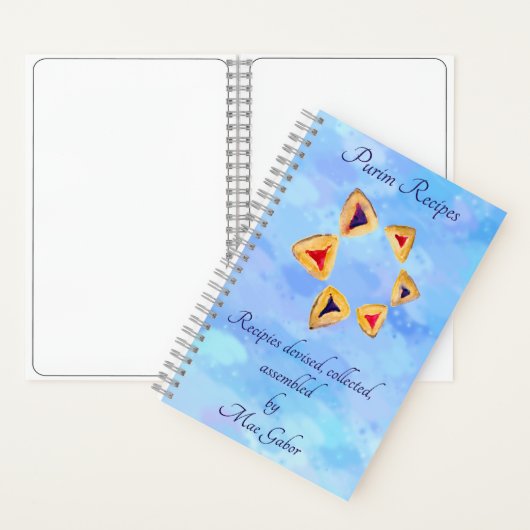 レシピノートブックfor Purim – または特別なタイトル ノートブック (内側)