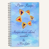 レシピノートブックfor Purim – または特別なタイトル ノートブック (正面)