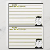 レシピバインダーのレシピページ (正面/裏面)