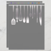 レシピバインダーの章デバイダーページ (正面/裏面)