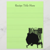 レシピバインダーシート8.5x11カスタマイズ可能な両面 (正面)