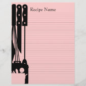 レシピバインダーシート8.5x11カスタマイズ可能な両面 (裏面)