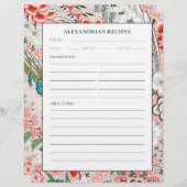 レシピバインダーページ |咲エレガントくフローラ (正面/裏面)