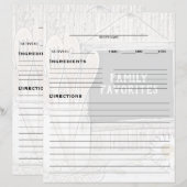 レシピバインダー挿入 (正面/裏面)