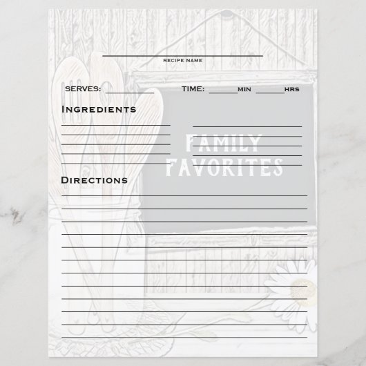 レシピバインダー挿入 (正面)