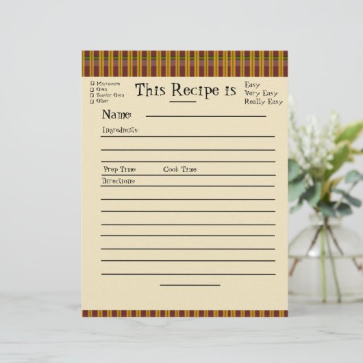 レシピバインダー用のページページ (スタンド正面)