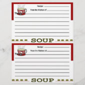 レシピバインダー用スープレシピページ (正面)