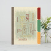 レシピバインダー用フェイクタブ付きレシピ分割線 (スタンド正面)