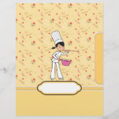 レシピバインダー章包丁キッチンアート付 (正面)