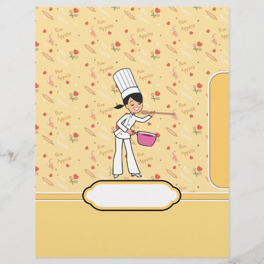 レシピバインダー章包丁キッチンアート付 (正面)