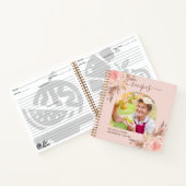 レシピパンパスグラスピンクの花ファミリー写真 ノートブック (内部)