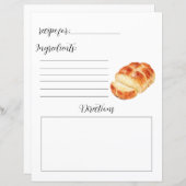 レシピパン用ブックページ (正面/裏面)