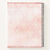 レシピパーソナライズされたはピンクの孫娘に ノートブック (裏面)