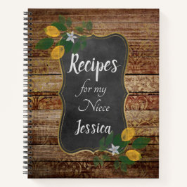レシピパーソナライズされたはブラウンの姪に  ノートブック