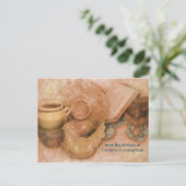 レシピパーソナライズされたカード（セラミックスルースターアート） ポストカード (スタンド正面)