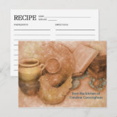 レシピパーソナライズされたカード（セラミックスルースターアート） ポストカード (正面/裏面)