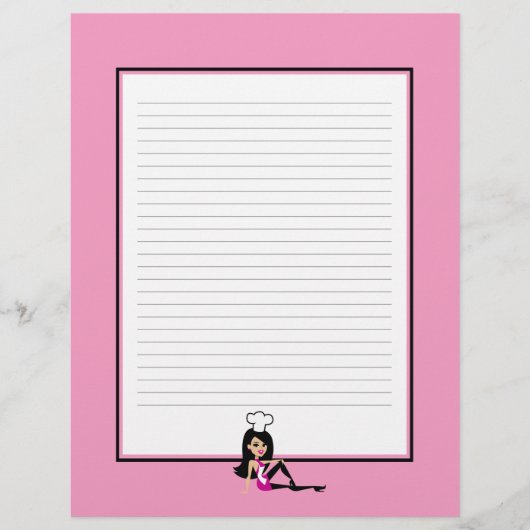 レシピパーソナライズされたページの行揃え (正面)