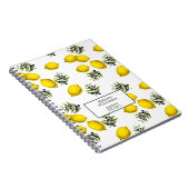 レシピパーソナライズされたレモンとオリーブパターン ノートブック (右側)