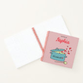 レシピパーソナライズされた本とハート ノートブック (内部)