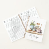 レシピパーソナライズされた3リングや輪バインダー ノートブック (内部)