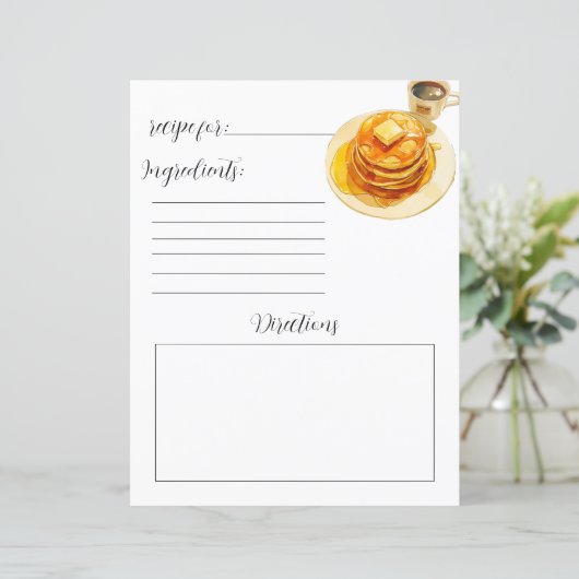 レシピフワフワのパンケーキの自家製ブックページ (スタンド正面)