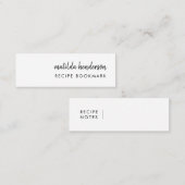 レシピブックお気に入りのレシピミニブックマークカード スキニー名刺 (正面/裏面)