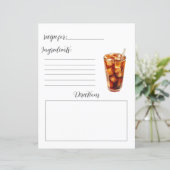 レシピブックのコールドコーヒーレシピ (スタンド正面)