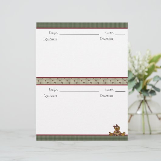 レシピブックひな形II (スタンド正面)