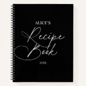 レシピブックスクリプトの手書き ノートブック (正面)