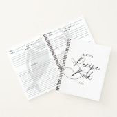 レシピブックスクリプトの手書き ノートブック (内部)