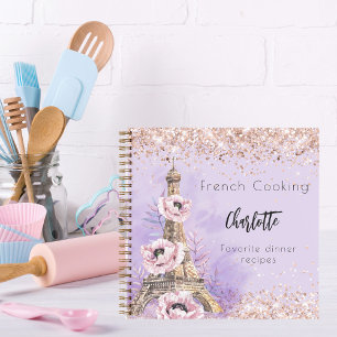 レシピブックフランスの料理バイオレットバラパリ ノートブック