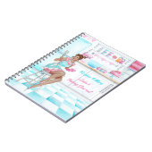 レシピブックレトロキッチンベーキング及び料理 ノートブック (左側)