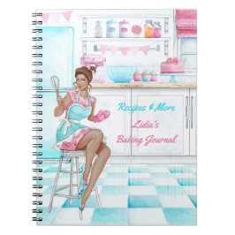 レシピブックレトロキッチンベーキング及び料理 ノートブック