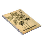 レシピブックヴィンテージ ビクトリアン ノートブック (右側)