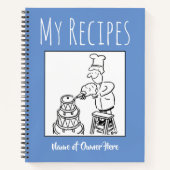 レシピブック(所有者の名前) ノートブック (正面)
